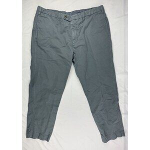 Sid Mashburn 55% Cotton 45% Linen Blend Pants 40x26 Made in Italy in Green Short